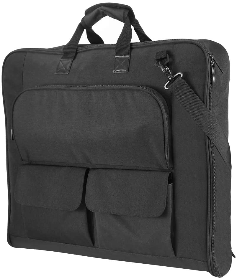 Price:$43.99   | Carry On Garment Bag, Garment Bags for Travel Business Trips with Shoulder Strap - Waterproof Foldable Luggage Suit Bags for Men Women | Garment Bags