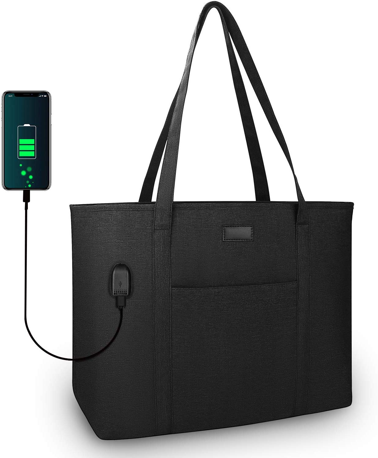Price:$21.99    Laptop Tote Bag,15.6inch Laptop Purse Work Bag for Women Multiple Compartments  Electronics