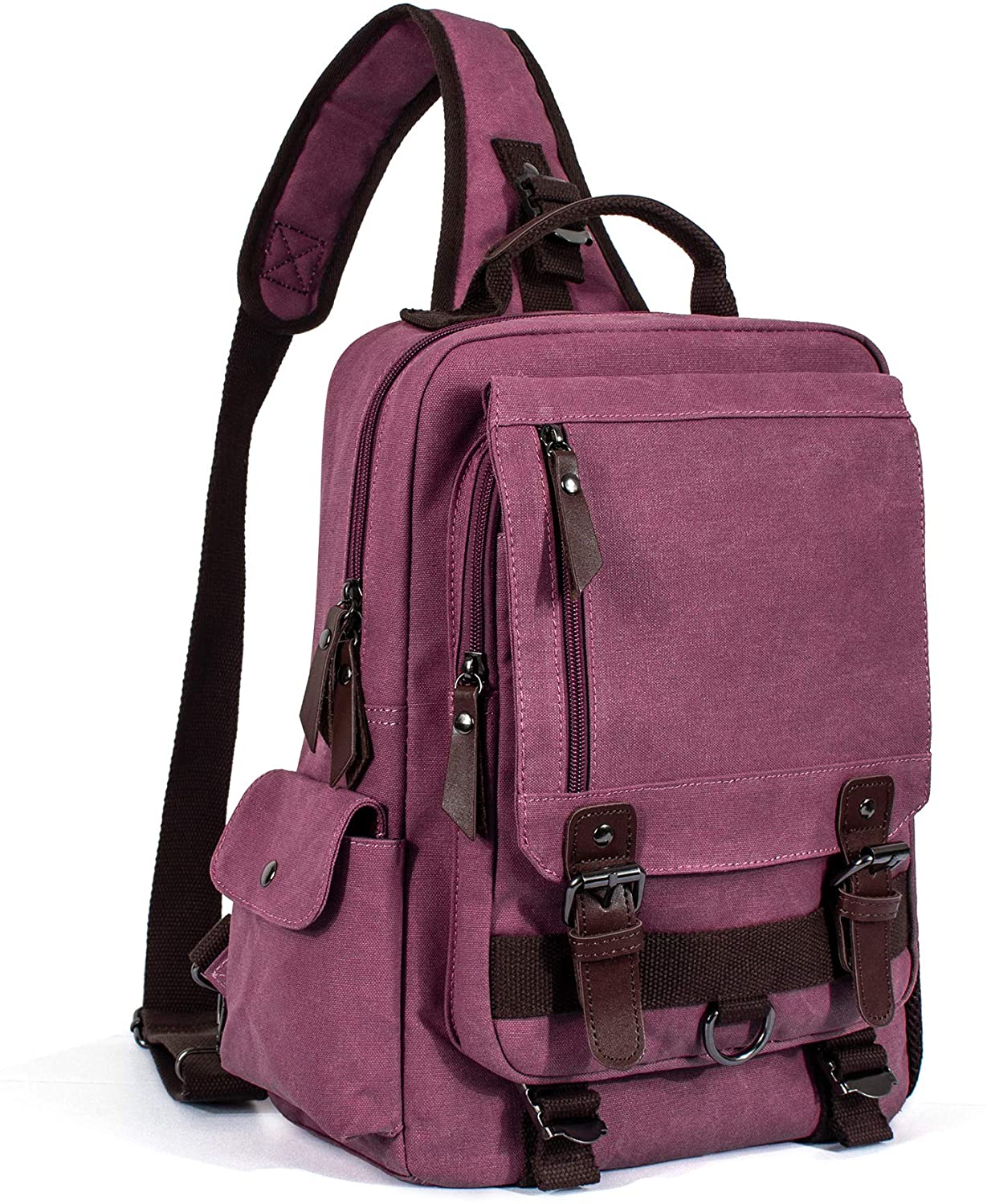 Price:$32.99    Leaper Retro Messenger Bag Canvas Shoulder Backpack Travel Rucksack Sling Bag  Shoes