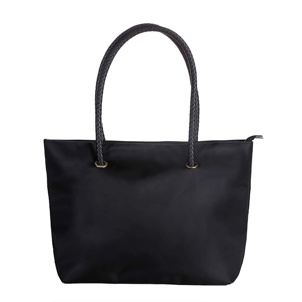 Price:$18.99    Cherry Roll Women's simpile large capacity Stylish Waterproof Tote Shoulder Bag (Black)  Shoes