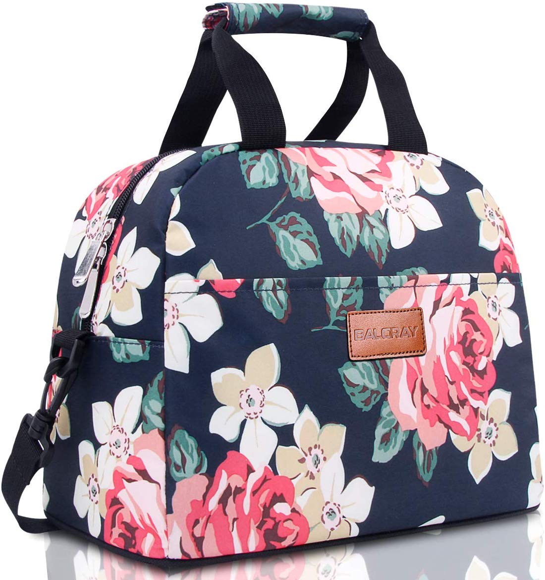 Price:$14.99    BALORAY Lunch Bag for Women Lunch Cooler Bag with Shoulder Strap Insulated Lunch Tote Bag Lunch Box Perfect for Work Picnic Fishing Boating(Dark Blue)  Kitchen & Dining