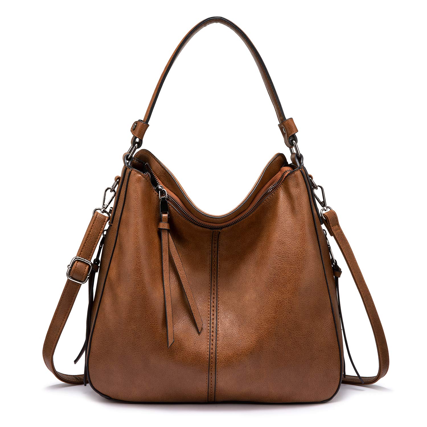 Price:$33.99    Handbags for Women Large Designer Ladies Hobo bag Bucket Purse Faux Leather  Clothing