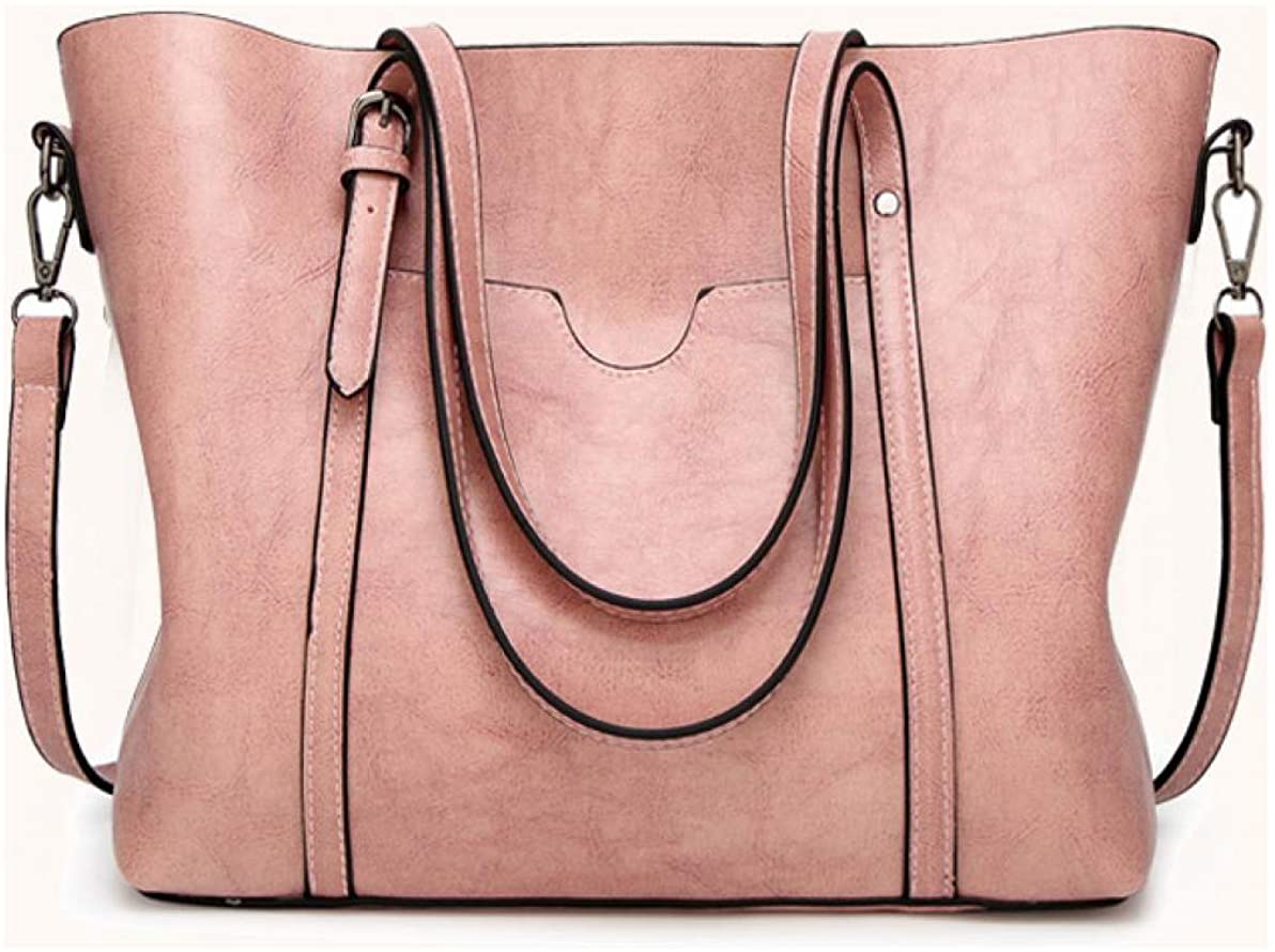 Price:$25.99    FADPRO Women Retro Tote Bags Top Handle Satchel Handbags Faux Leather Shoulder Zipper Vintage Purse - Pink  Shoes