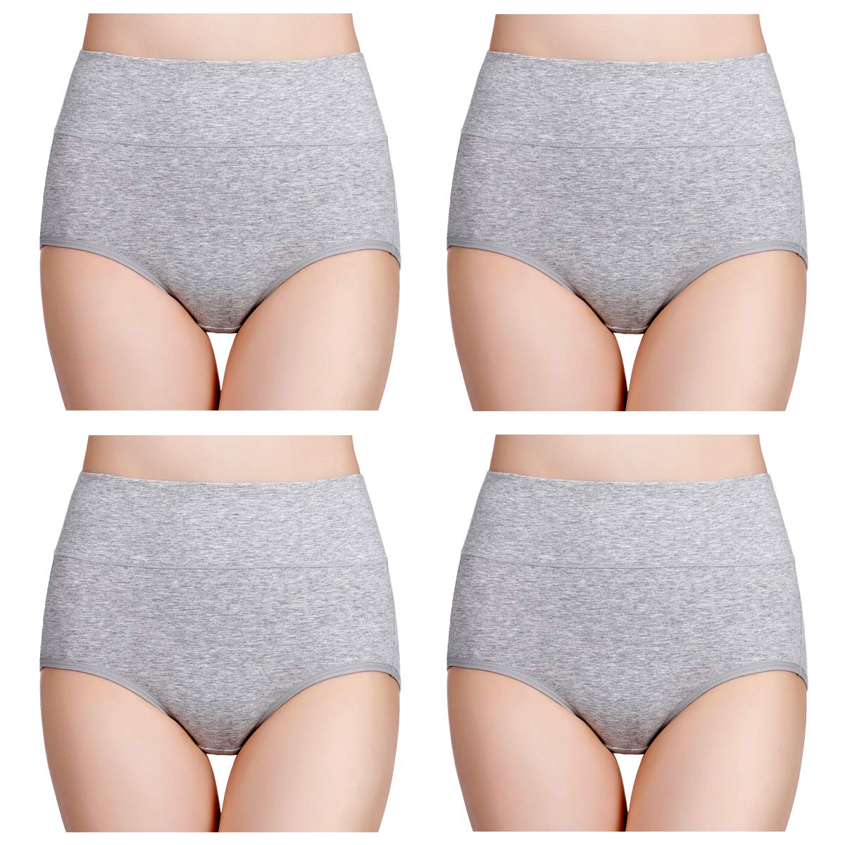 Price:$8.69 wirarpa Women's High Waisted Cotton Underwear Ladies Soft Full Briefs Panties Multipack at Amazon Women’s Clothing store