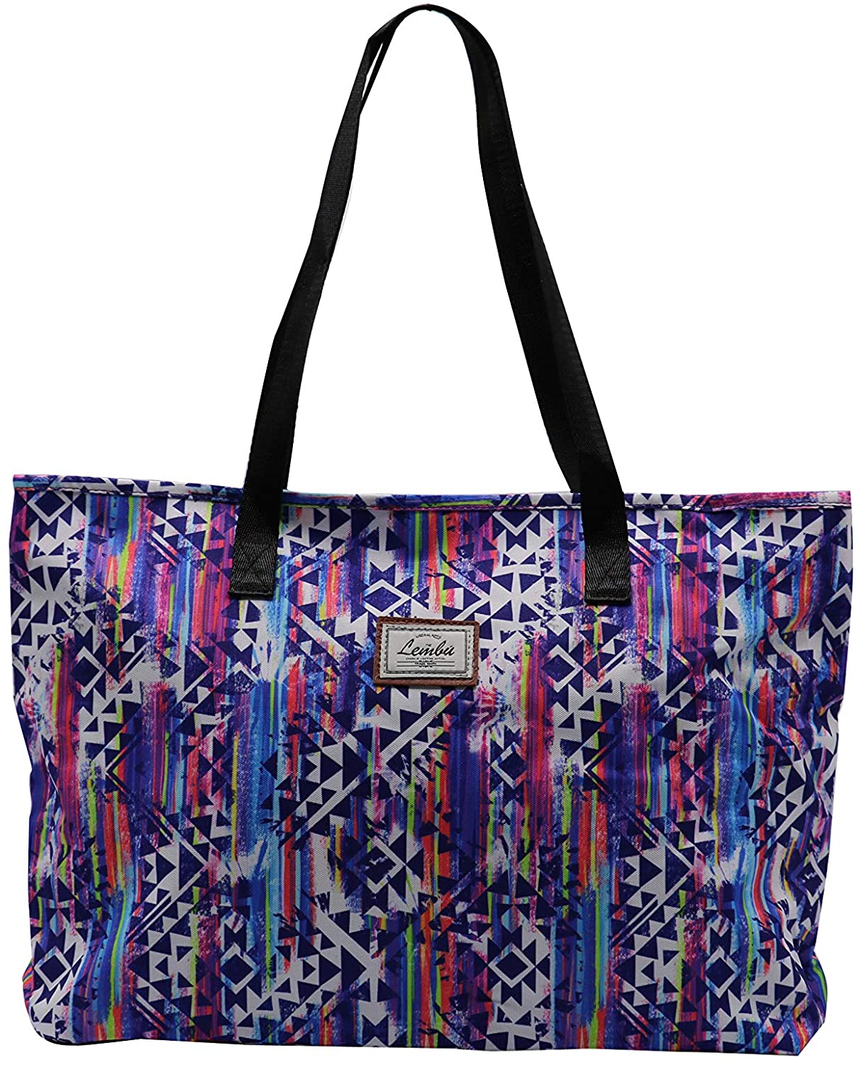 Price:$20.94    Lembu Women's Stylish Waterproof Tote Bag Large Capacity Travel Shoulder Beach Bags School Work Travel Gym Hiking Picnic and Shopping (Rainbow)  Shoes