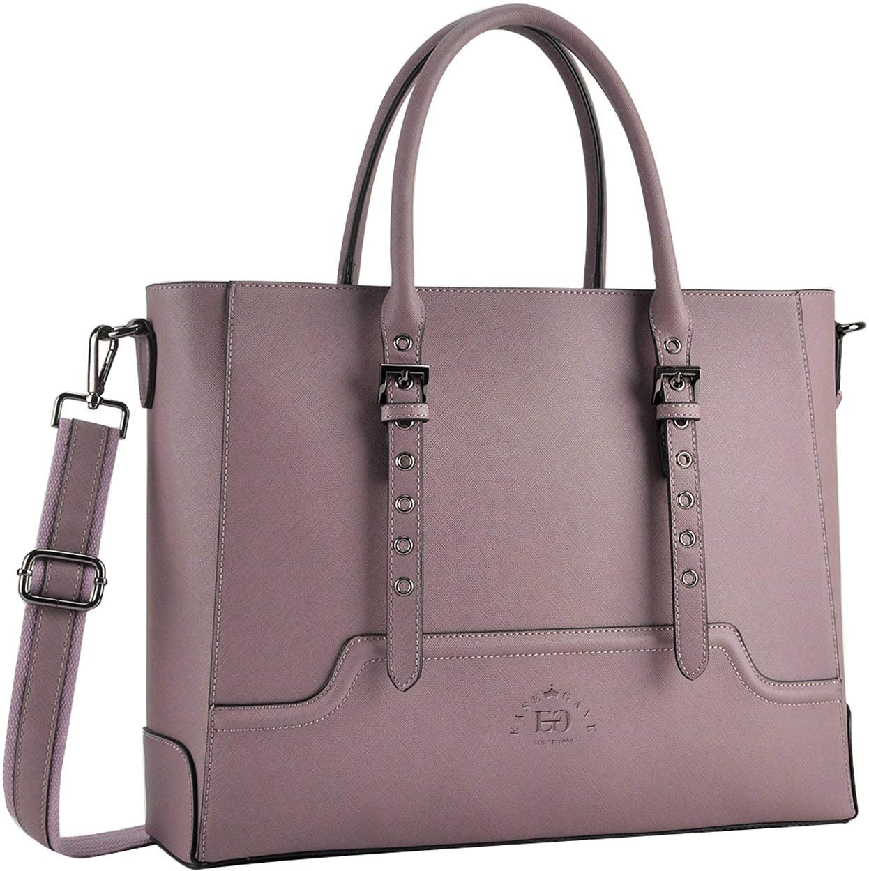 Price:$52.99    Laptop-Bag-for-Women,17 Inch Laptop-Tote-Bag, Work Bag Business Briefcase with Comfortable Shoulder Strap for Office Ladies College Girl Carrying,purple  Computers & Accessories