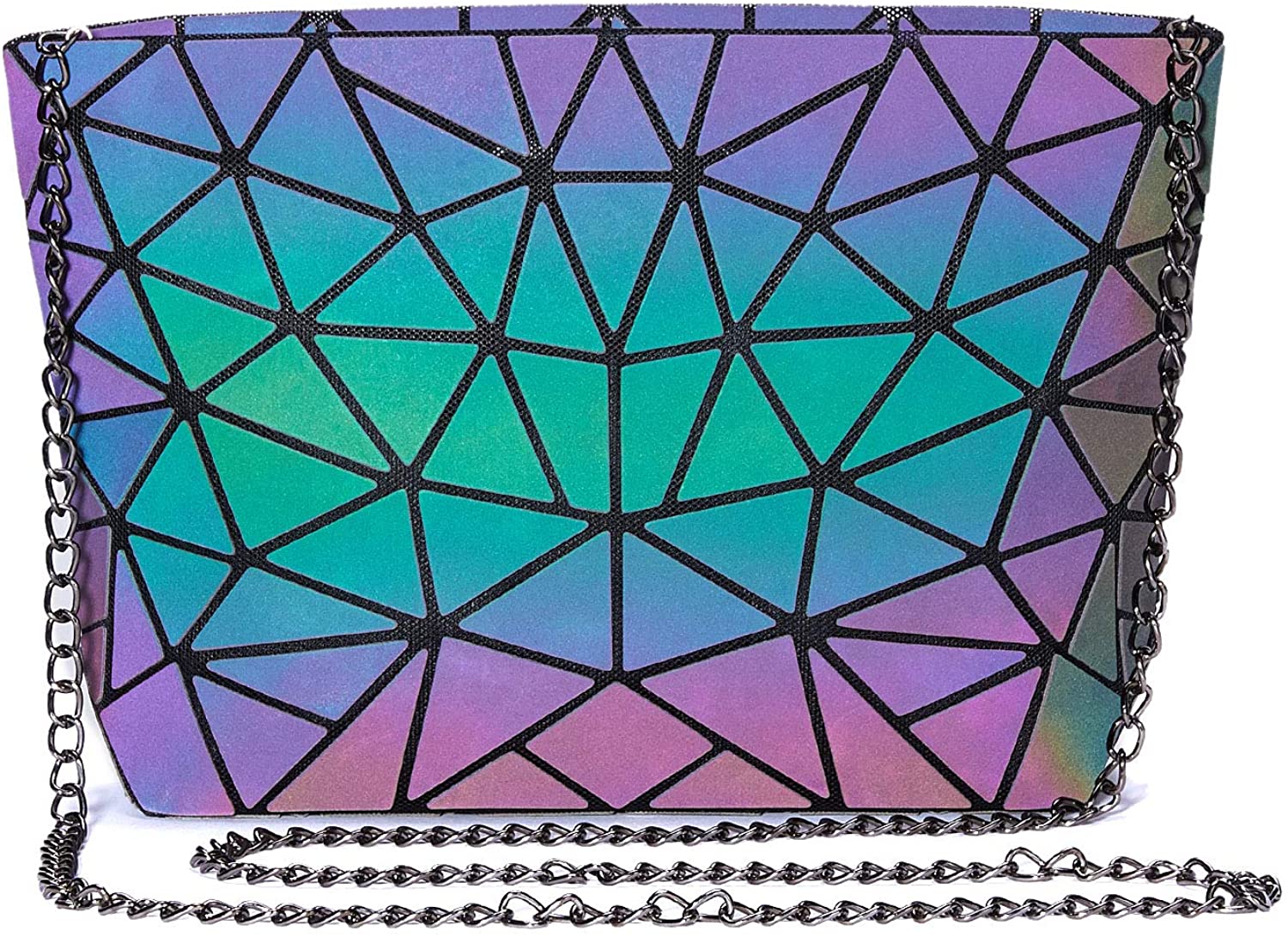 Price:$19.99    Holographic Backpack Luminous Geometric Handbag Purse Reflactive Women Tote Bag girls Backpack Purse for Girl Student HandbagTraveling Bags (Crossbody Bag)  Clothing