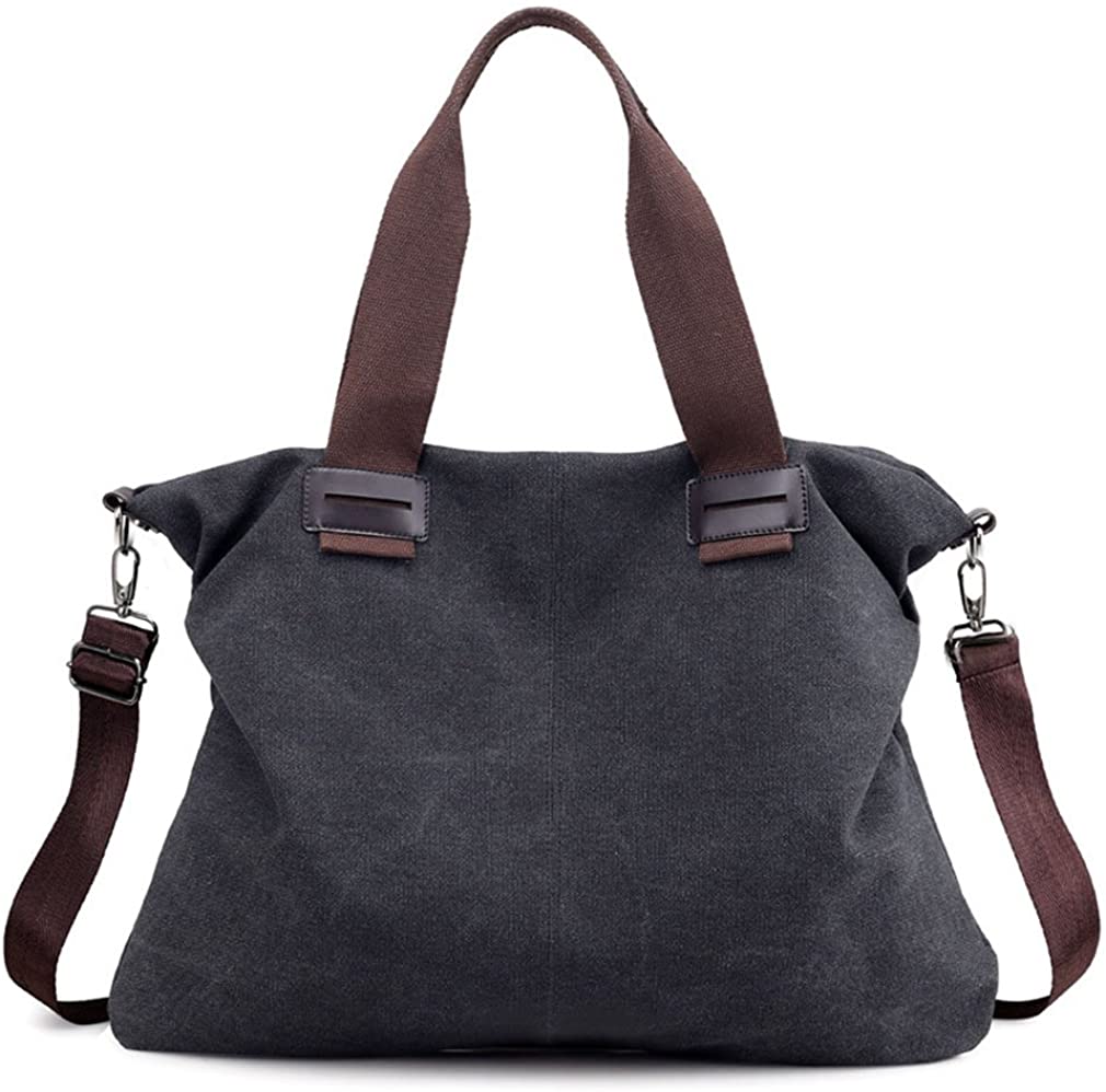 Price:$23.98    Women's Canvas Vintage Hobo Tote Purse Top Handle Shoulder Bag Handbags (Black)  Shoes