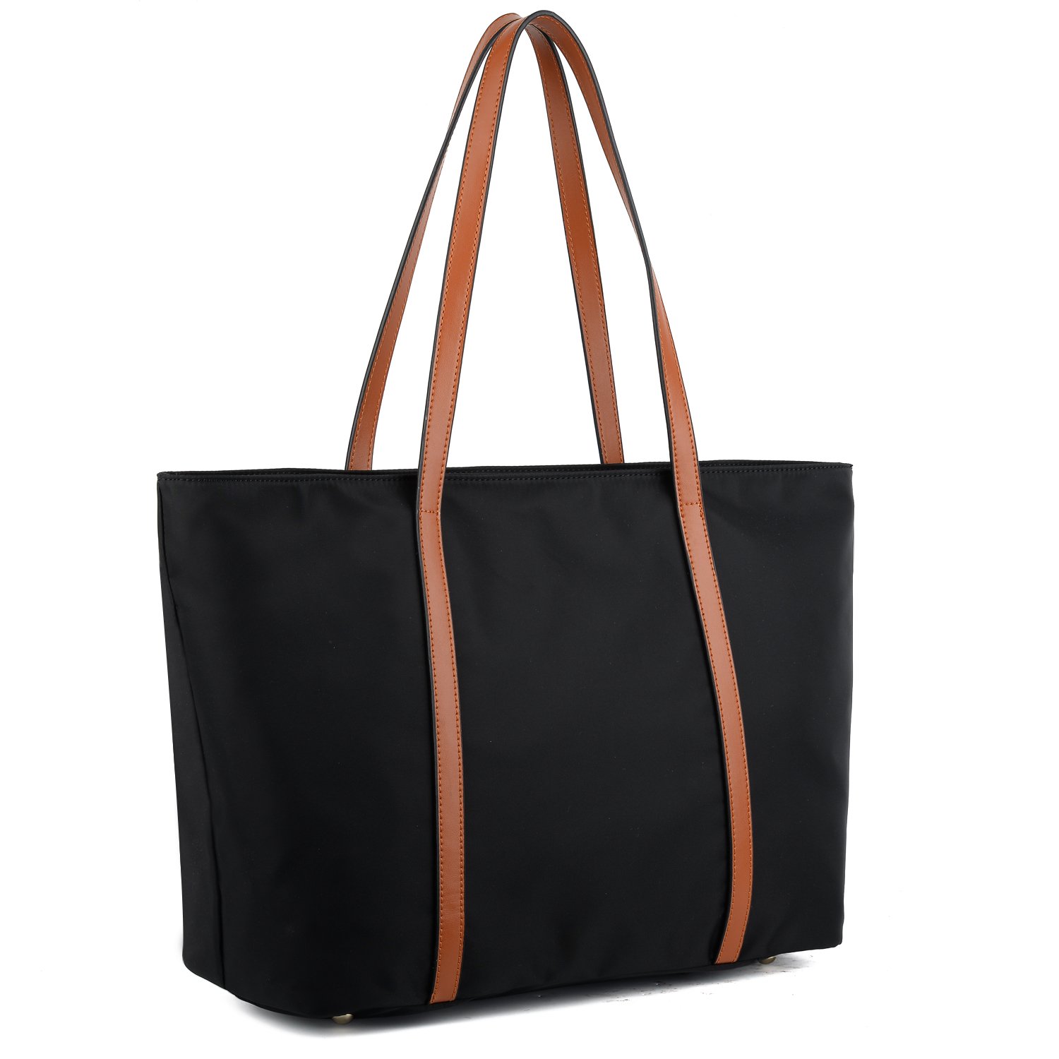 Price:$39.99    YALUXE Women's Oxford Nylon Large Capacity Work Tote Shoulder Bag Black  Shoes