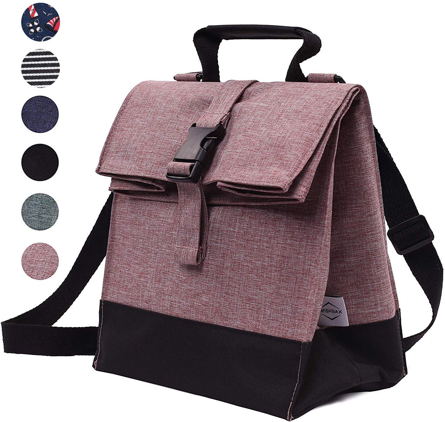 Price:$19.98    Thermal Insulated Lunch Bag - Reusable Leakproof Cooler for Men, Women, and Kids - Adjustable Shoulder Strap for Outdoor Activities, Work or School  Kitchen & Dining