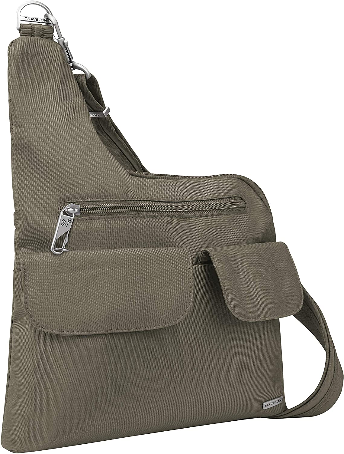 Price:$33.75    Travelon  Anti-Theft Classic Crossbody Bag - Nutmeg - Polyester