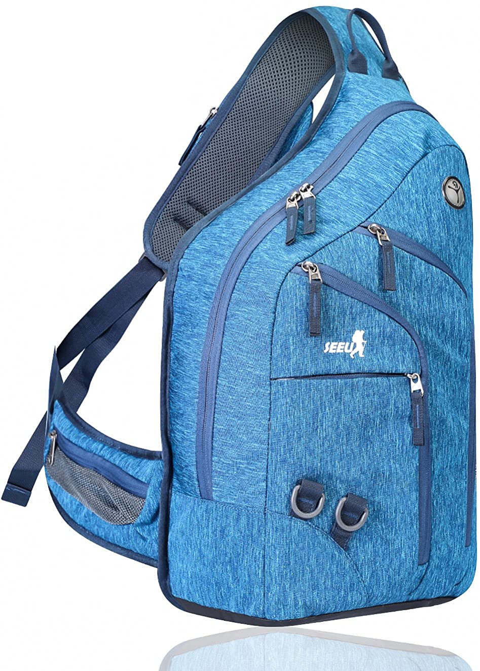 Price:$33.97   | Plus Oversized Sling Bag Men Women, Double Layers Travel Backpack Cross Body Bag 28L, Fit for 14 Inch Laptop | Backpacks