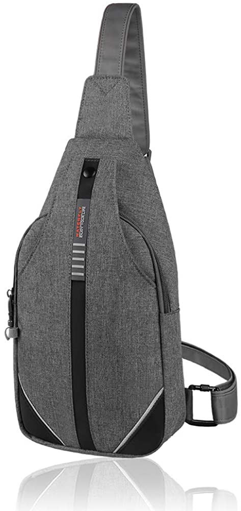 Price:$24.49    WATERFLY Small Crossbody Sling Backpack Anti Theft Backpack for Traveling Chest Bags for Men&Women Multipurpose Casual Daypack Hiking Shoulder Bag (Gray)  Clothing