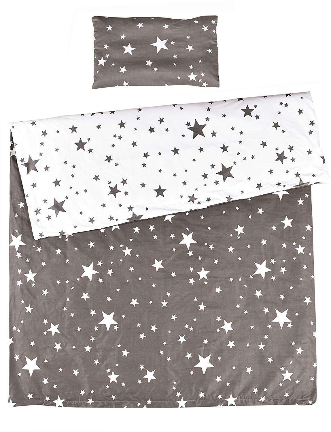 Price:$22.99     MEJU Twinkle Star 100% Cotton Duvet Cover + Pillowcase Bedding Set with Zipper Closure for Baby Toddler Boys Girls Crib Bed Decoration Gift (11)   Baby