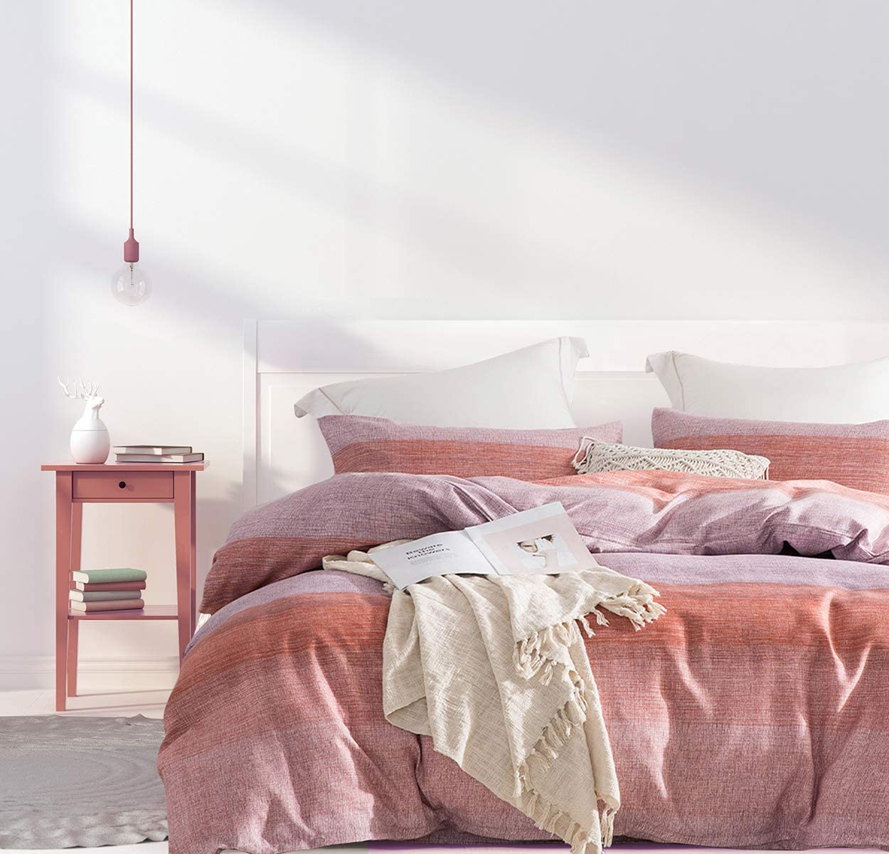 Price:$34.99    JOHNPEY King Comforter Sets King Duvet Cover Various Floral Extra Soft Printed Bedding Sets,3Pcs King Duvet Cover Size,Luxury Microfiber （130GSM）  Home & Kitchen
