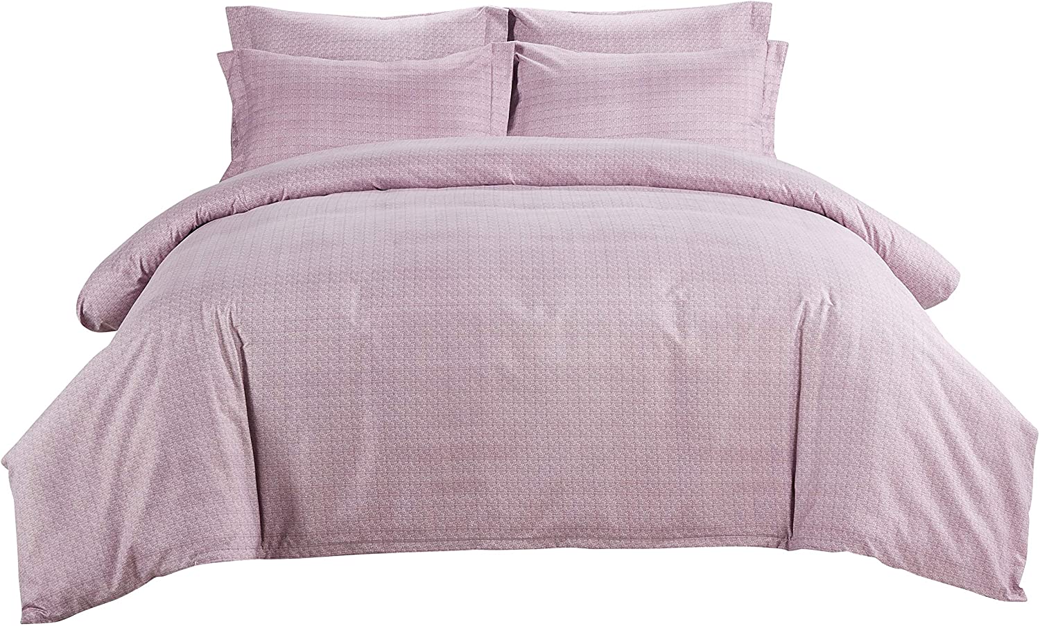 Price:$23.99    Microfiber Duvet Cover Set, Textured Duvet Cover,Queen Pale Lavender  Home & Kitchen