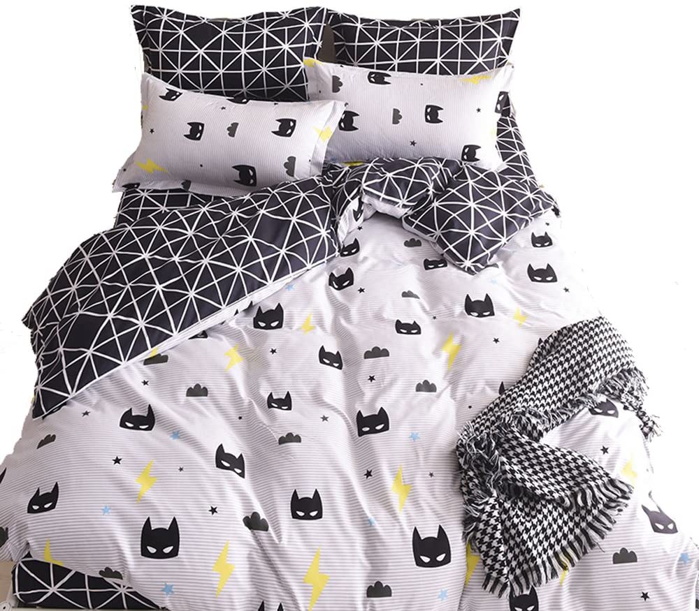 Price:$32.99    Nattey Black Bed Pillowcase Duvet Cover Quilt Cover Set (Queen)  Home & Kitchen