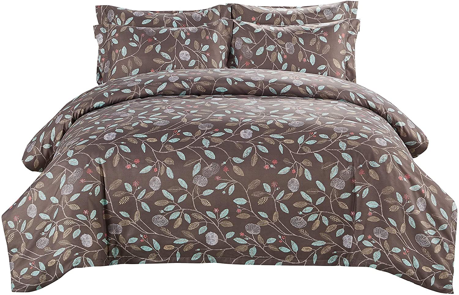 Price:$29.99    DelbouTree Brown Branch Pattern Duvet Cover Set Queen  Home & Kitchen