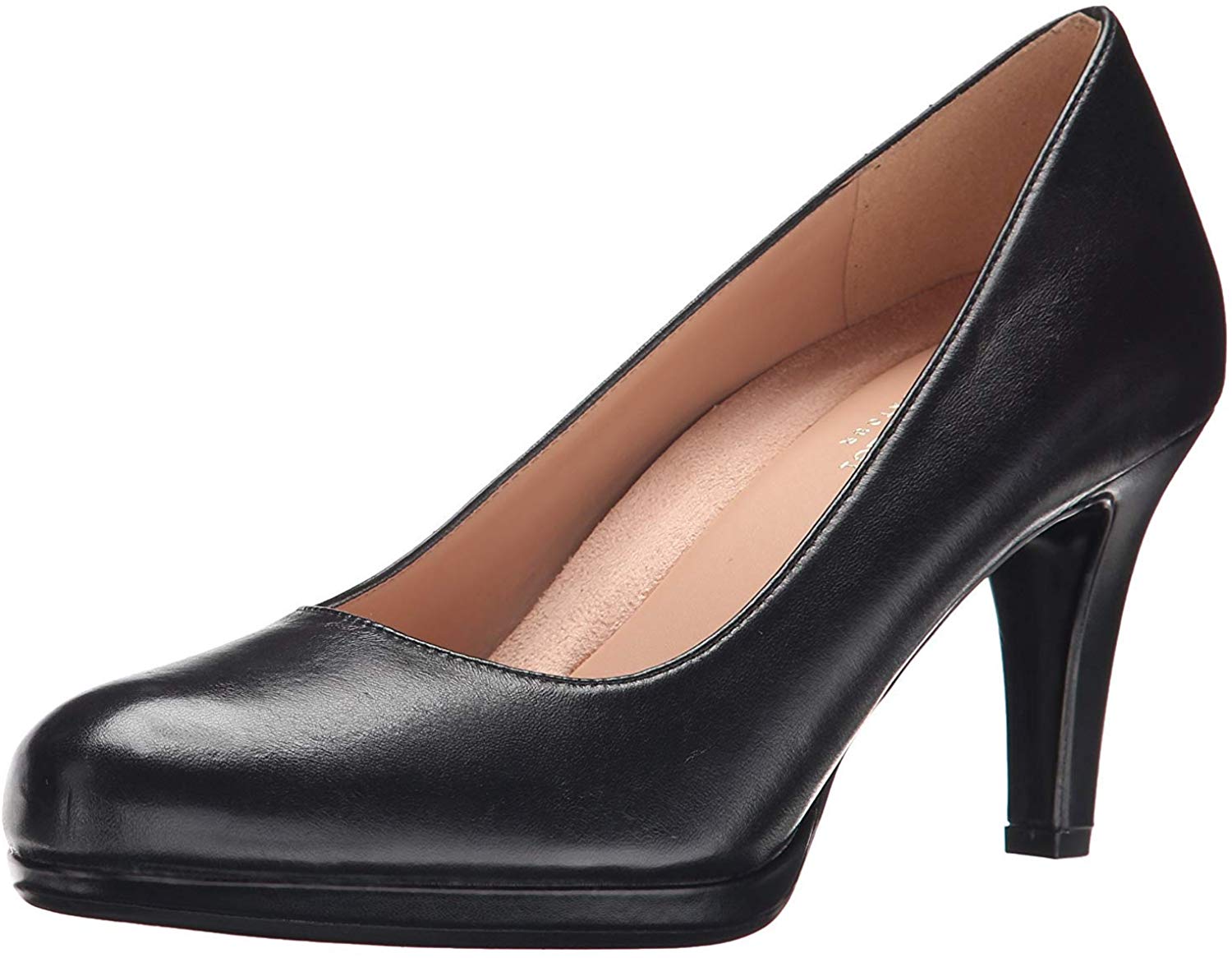 Price:$24.40   | Naturalizer Women's Michelle Dress Pump, Black Leather, 4 | Shoes