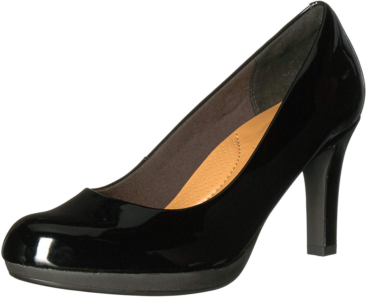 Price:$53.47   | Clarks Women's Adriel Viola Dress Pump, Black Patent, 5 M US | Pumps