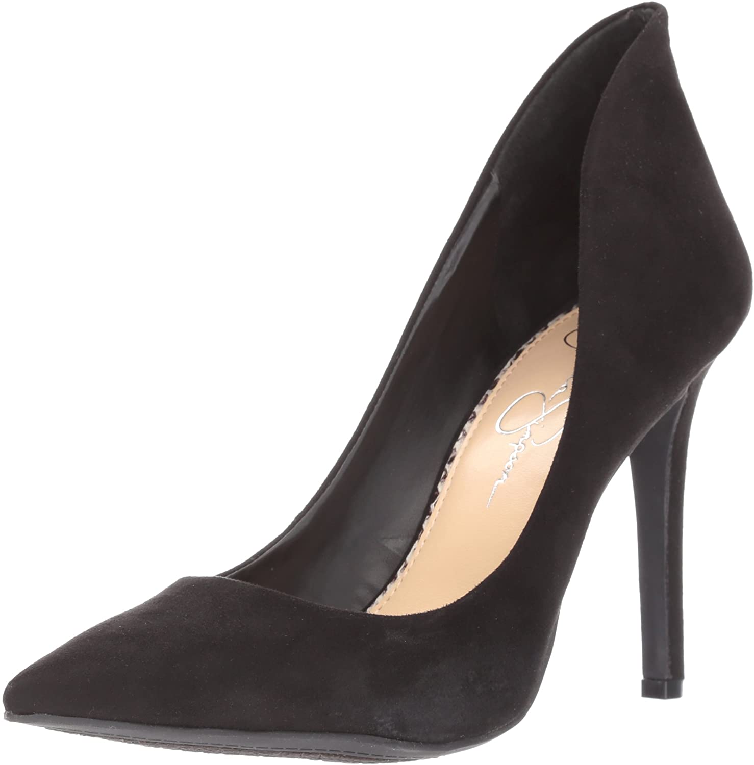 Price:$53.17   | Jessica Simpson Women's Cambredge Pump, Black Micro, 5 Medium US | Pumps