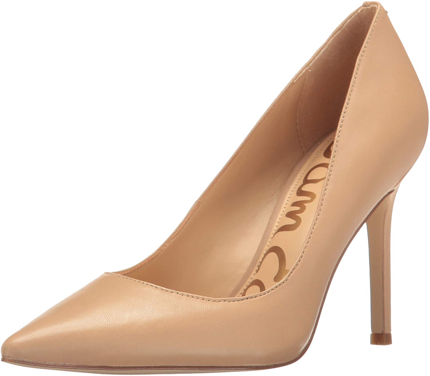 Price:$97.50   | Sam Edelman Women's Hazel Pump, Classic Nude Leather, 5 Medium US | Pumps