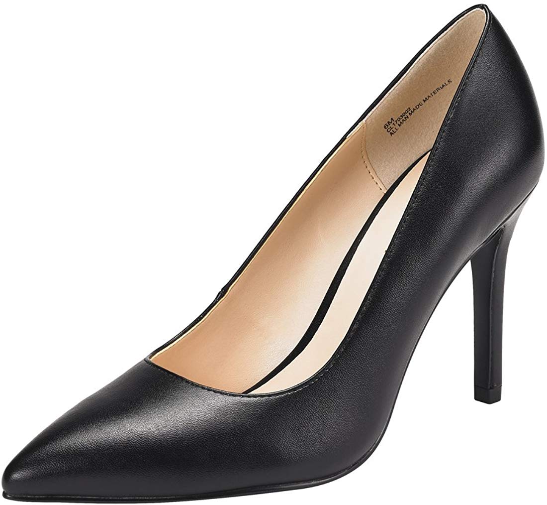 Price:$39.99   | JENN ARDOR Stiletto High Heel Shoes for Women  Pointed, Closed Toe Classic Slip On Dress Pumps -Black 6 B(M) US | Pumps