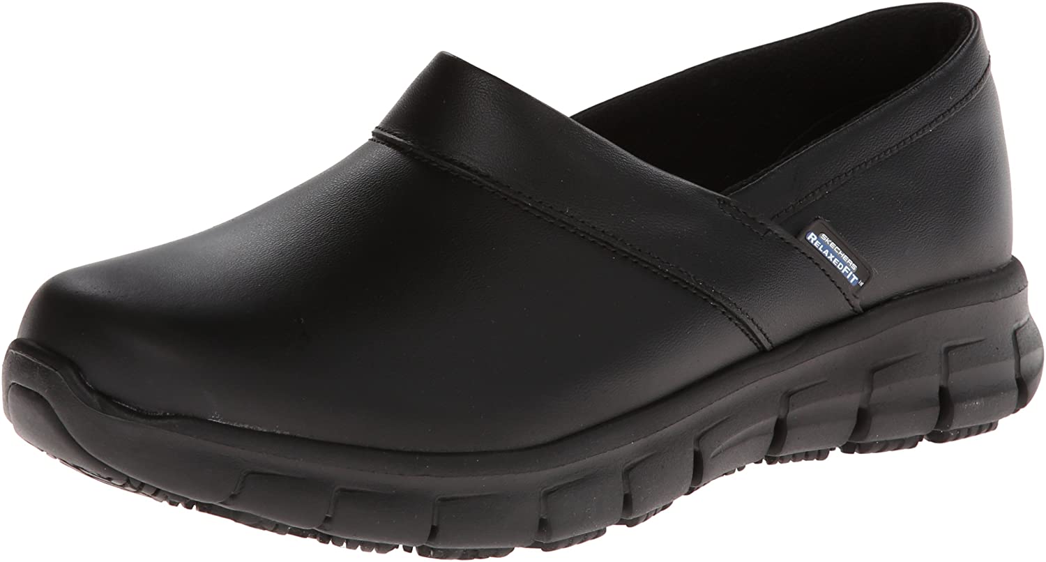 Price:$63.96    Skechers for Work Women's Relaxed Fit Slip Resistant Work Shoe  Shoes