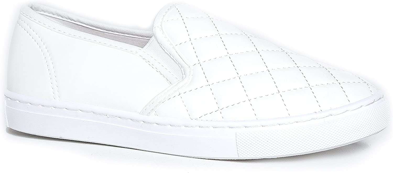 Price:$23.00   | J. Adams Round Toe Slip On Sneaker - Adorable Cushioned Glitter Shoe - Easy Everyday Fashion - Glimmer | Fashion Sneakers
