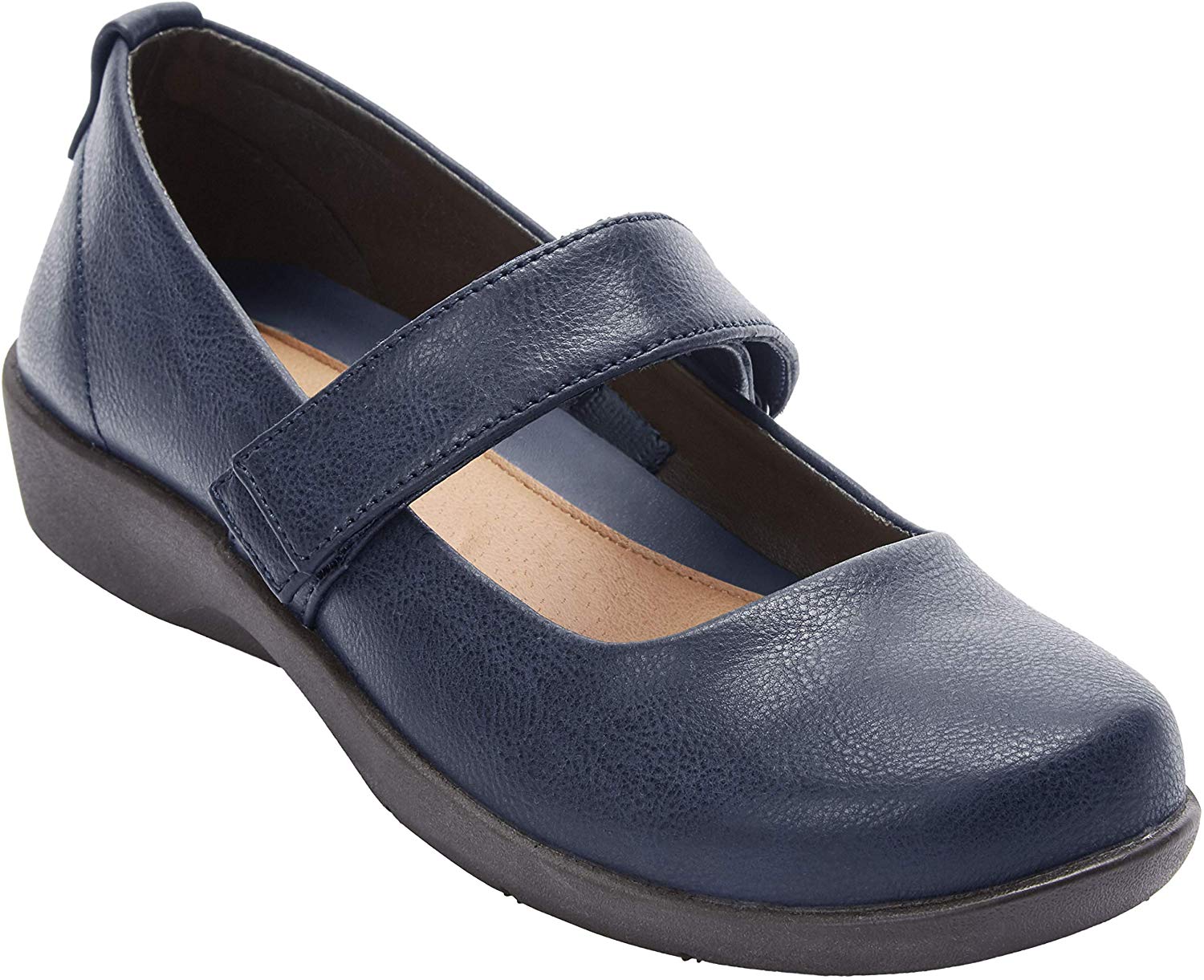 Price:$26.83   | Comfortview Women's Wide Width The Carla Mary Jane Flat | Flats