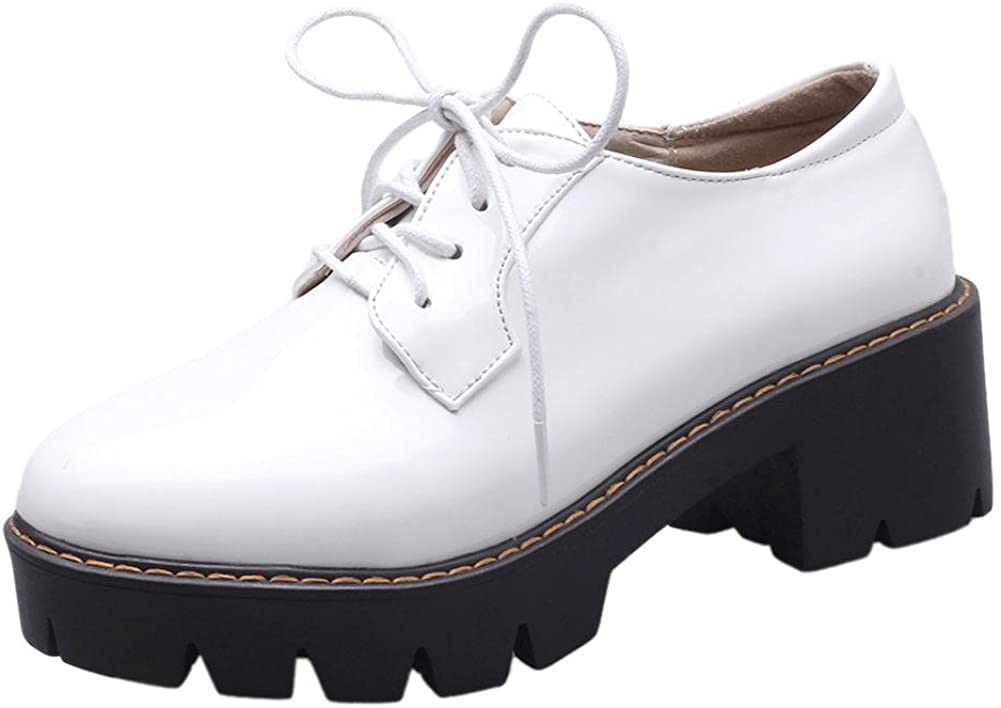 Price:$28.00   | Show Shine Women's Lacing up Platform Oxfords Shoes | Oxfords