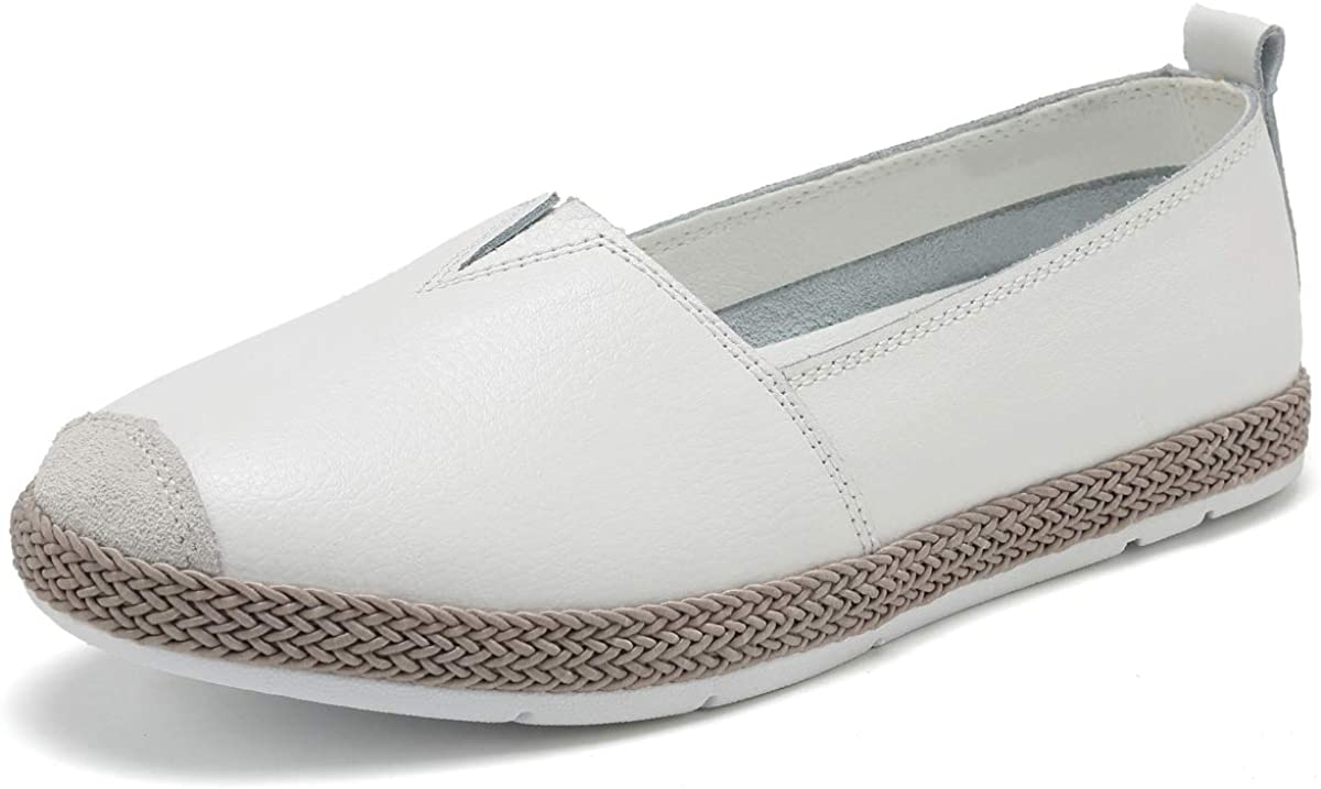 Price:$23.99   | KEESKY 2020 New Leather Flats Loafers for Women | Loafers & Slip-Ons