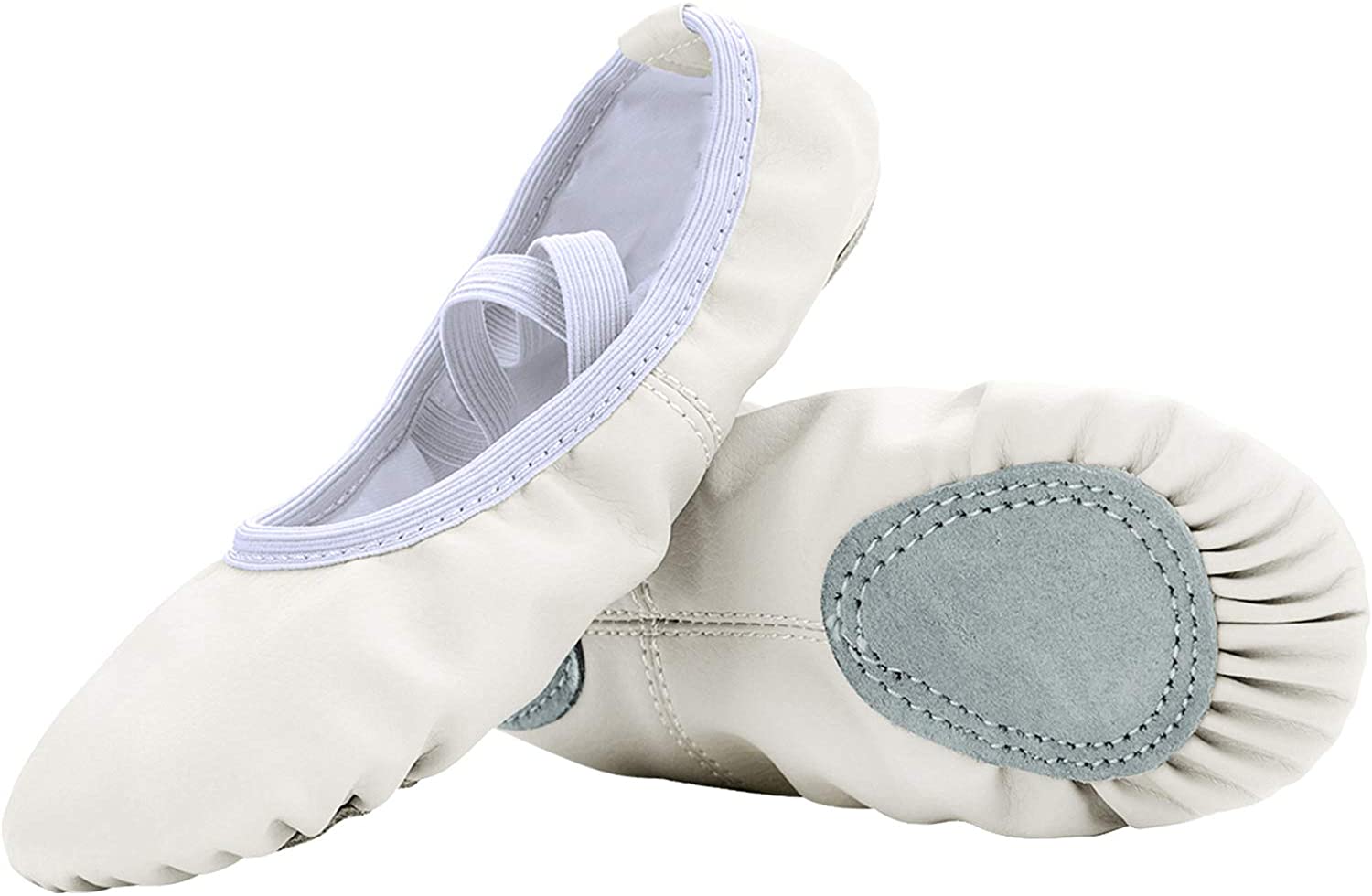 Price:$8.99   | FEETCITY Girls Leather Ballet Dance Shoes Women Pointe Shoes Slippers Flats Yoga Shoe(Toddler/Little Kid/Big Kid/Women) | Ballet & Dance