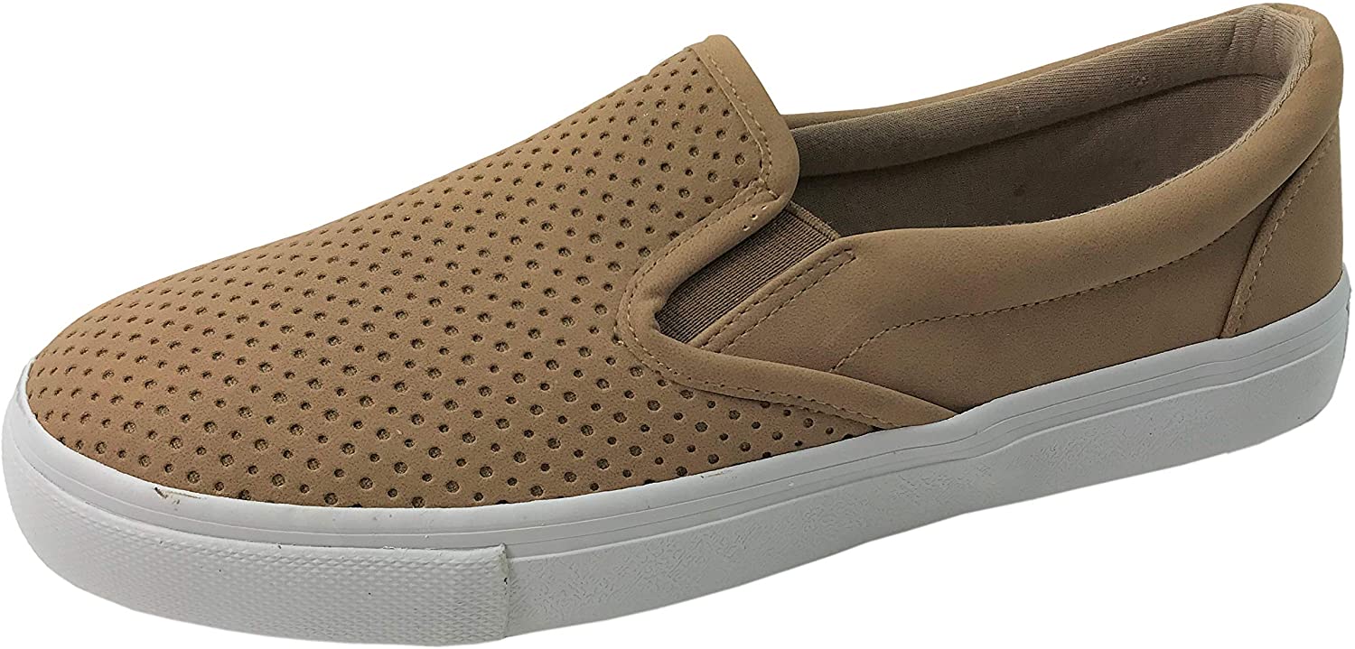 Price:$13.74   | Soda Women's Preforated Slip On Sneakers | Shoes