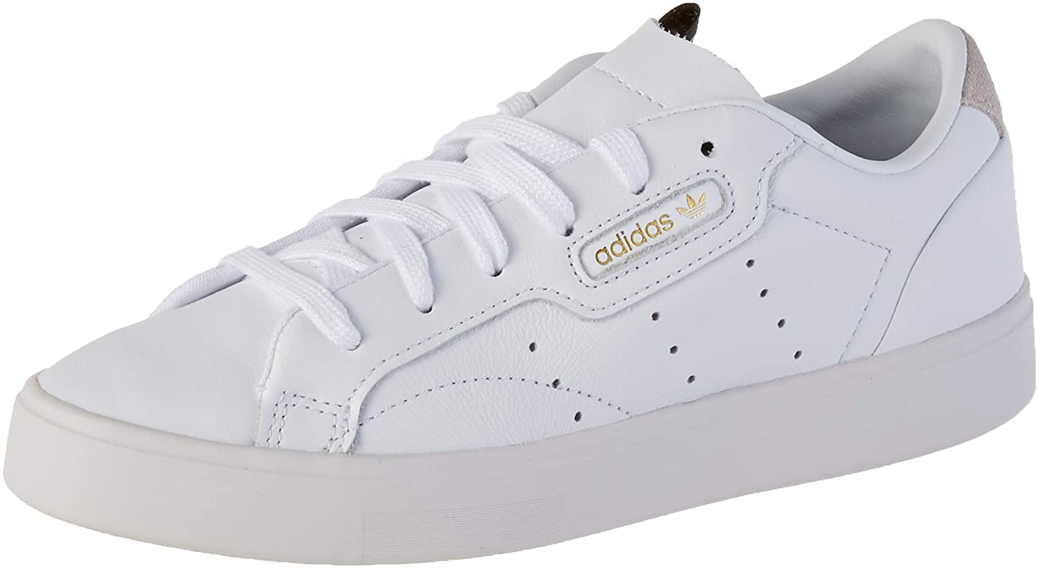 Price:$71.88    adidas Women's Sleek Sneaker, Footwear White/Footwear White/Crystal White, 7 UK  Shoes