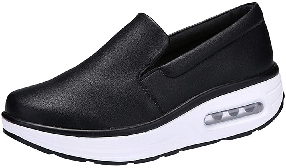 Price:$3.98   | FORUU Women Round Head Air Cushion Slip-on Leisure Comfortable Shoes Shake Shoes | Walking