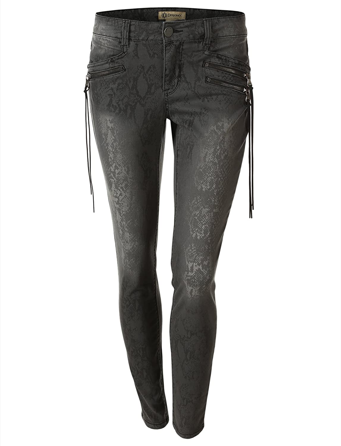Price:$59.90 Democracy Women's Plus Size Snake Print Denim with Tassel Detail at Amazon Women's Jeans store