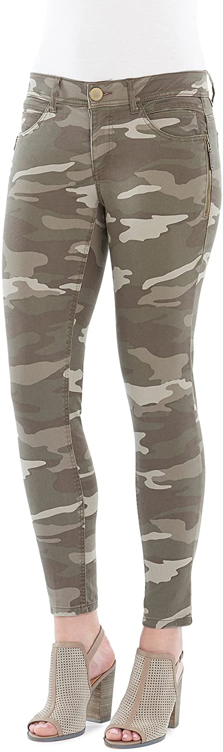 Price:$54.99 Democracy Women's Plus 30/10" Side Zip Ab Solution Jegging Mushroom Size 20W at Amazon Women's Jeans store