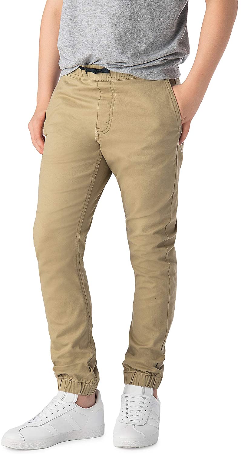 Price:$34.99 Signature by Levi Strauss & Co. Tapered Leg Flex Fabric Jogger Jeans with Elastic Waist (Khaki, Size 6) at Amazon Women's Jeans store