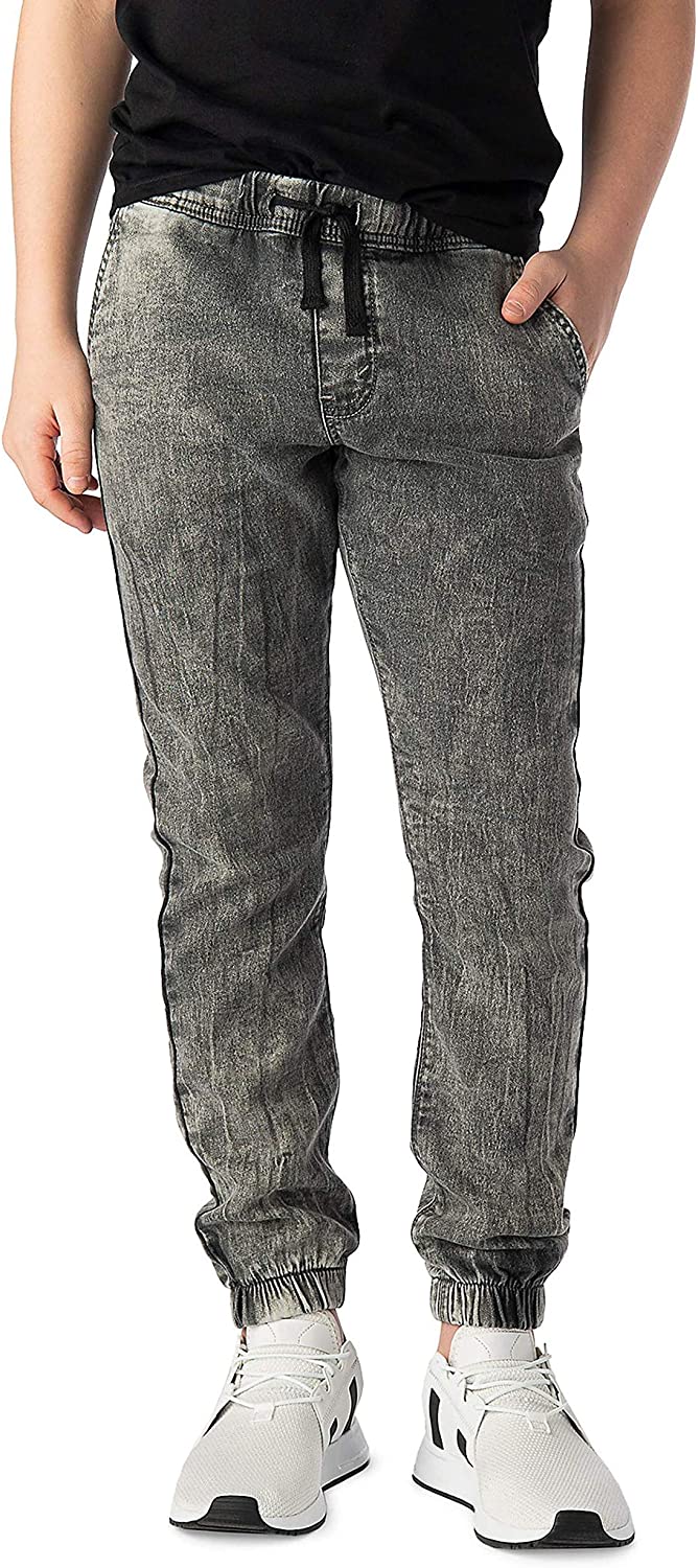 Price:$29.99 Signature by Levi Strauss & Co. Tapered Leg Flex Fabric Jogger Jeans with Elastic Waist (Grey Denim Wash) at Amazon Women's Jeans store