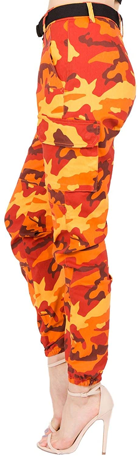 Price:$17.99 TwiinSisters Women's High Rise Slim Fit Color Jogger Pants with Matching Belt - Size Small to 3X at Amazon Women’s Clothing store