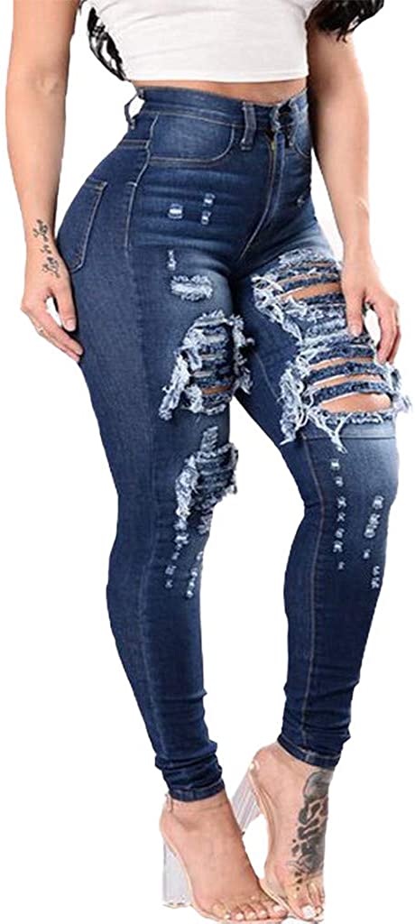 Price:$7.99 Womens Kardashian Butt Lift High Waisted Skinny Denim Stretch Slim Length Jeans at Amazon Women's Jeans store