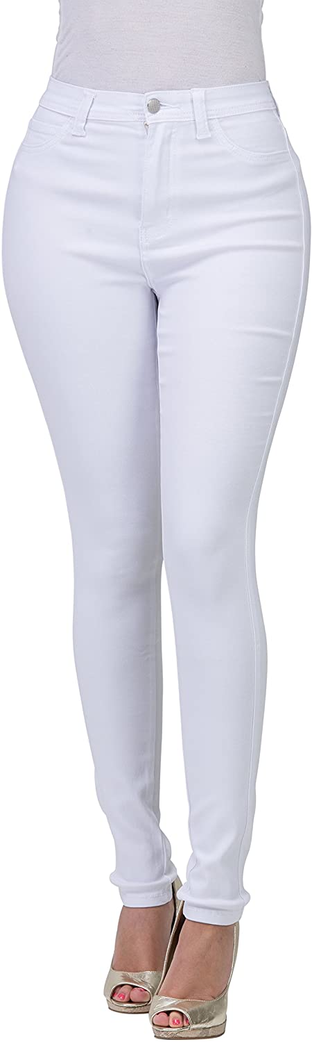 Price:$25.99 FASHION-LAND High Waisted-Rise Colored Jeans Ripped Destroyed Distressed Stretchy at Amazon Women's Jeans store