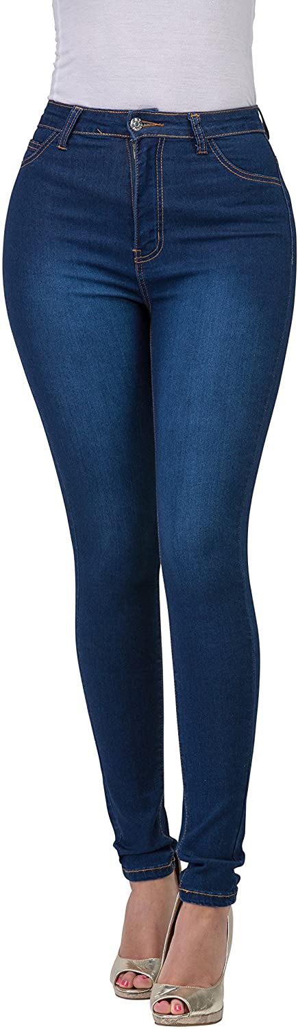 Price:$23.99 High Waisted-Rise Colored Stretch Skinny Destroyed Ripped Distressed Jeans for Women Olive Mustard RED at Amazon Women's Jeans store