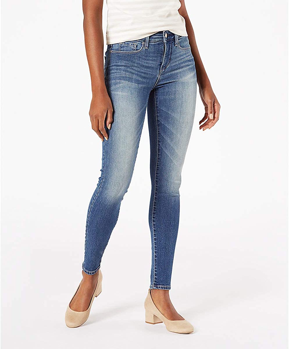 Price:$21.99 Signature by Levi Strauss & Co. Gold Label Women's Totally Shaping Skinny Jeans, Cape Town, 2 L at Amazon Women's Jeans store