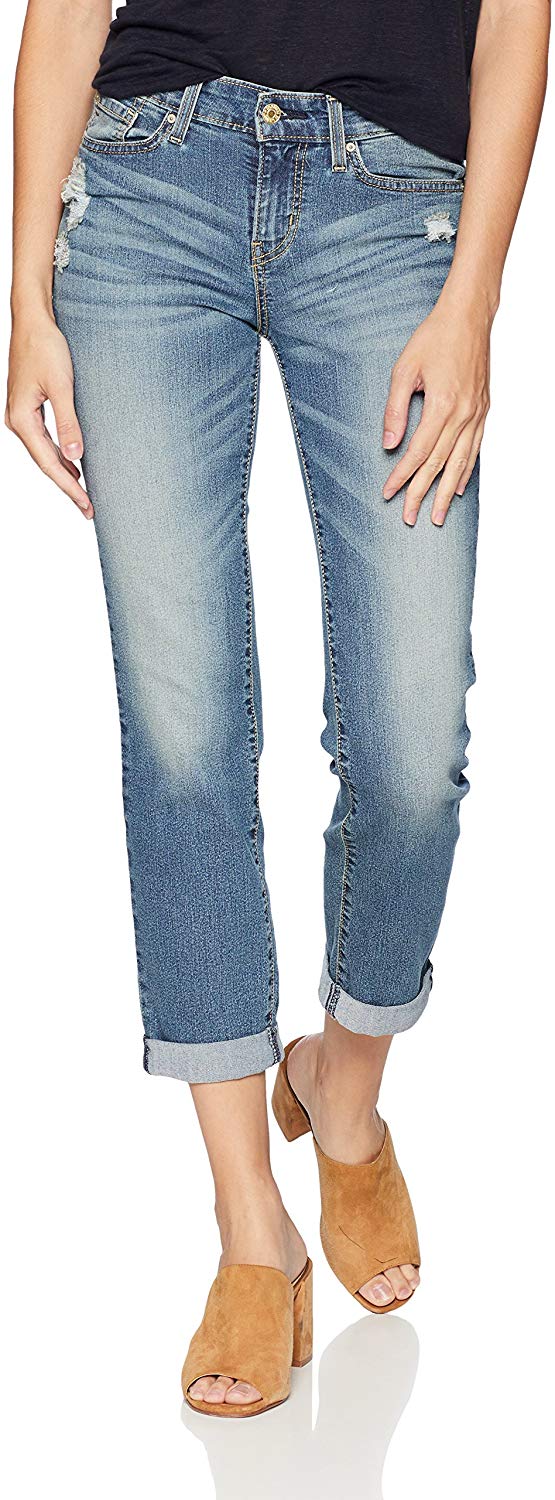 Price:$25.04 Signature by Levi Strauss & Co. Gold Label Women's Mid Rise Slim Boyfriend Jeans, Rumi, 2 at Amazon Women's Jeans store