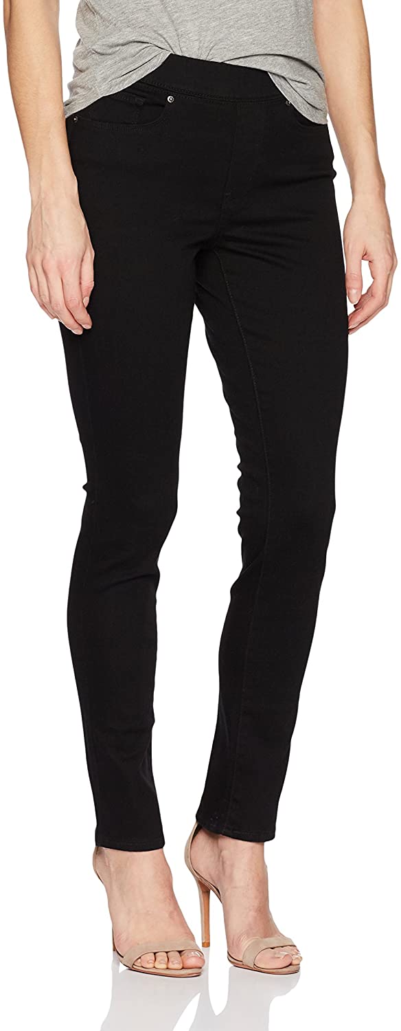 Price:$39.99 Levi's Women's Pull-On Jeans, Dark Black, 26 (US 2) at Amazon Women's Jeans store