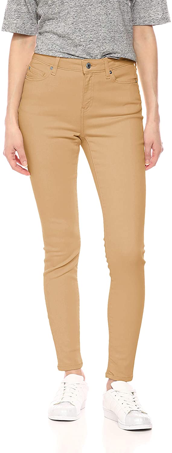 Price:$28.50    Amazon Essentials Women's Skinny Jean, Khaki, 0 Regular  Clothing