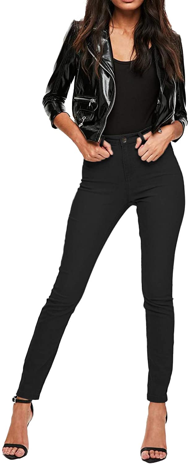 Price:$26.99 Hybrid & Company Super Comfy Stretch Women 5 Pocket Jeans P28868SK Black 1 at Amazon Women's Jeans store