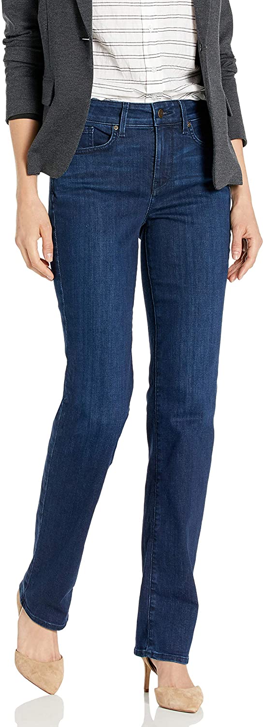 Price:$83.30 NYDJ Women's Marilyn Straight Denim Jeans, Denslowe, 00 at Amazon Women's Jeans store